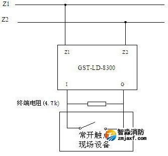 模塊與具有常開無(wú)源觸點(diǎn)的現(xiàn)場(chǎng)設(shè)備連接方法